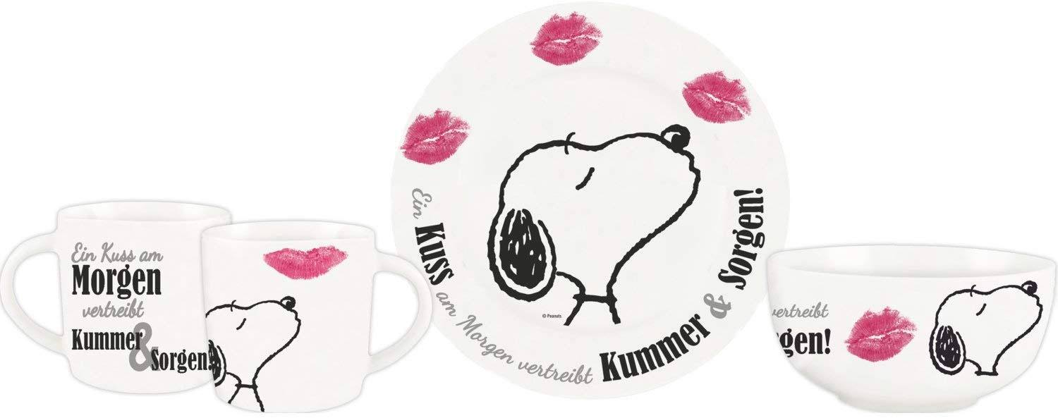 Peanuts Frukostset Snoopy – Mug, Skål och Tallrik United Labels