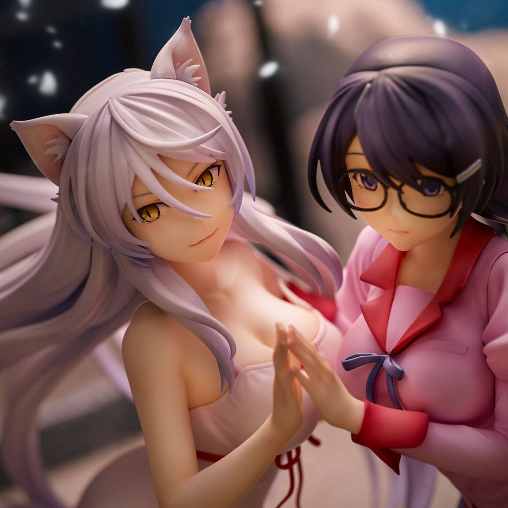 Nekomonogatari Monogatari Series PVC Figurer Tsubasa Hanekawa Set (re-run) 19 cm Union Creative