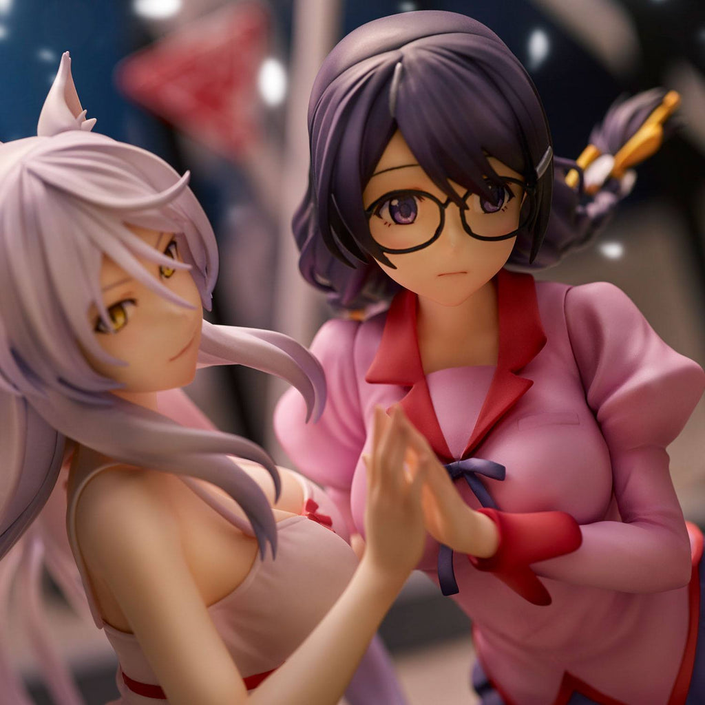 Nekomonogatari Monogatari Series PVC Figurer Tsubasa Hanekawa Set (re-run) 19 cm Union Creative