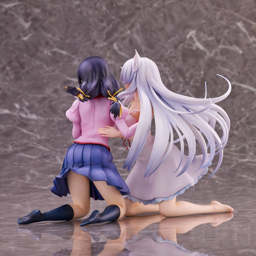 Nekomonogatari Monogatari Series PVC Figurer Tsubasa Hanekawa Set (re-run) 19 cm Union Creative