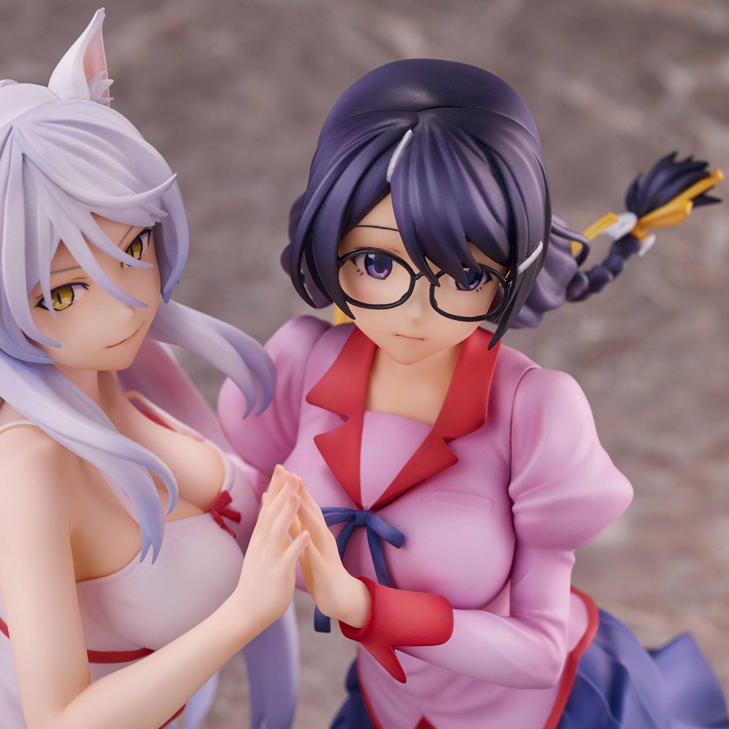 Nekomonogatari Monogatari Series PVC Figurer Tsubasa Hanekawa Set (re-run) 19 cm Union Creative