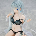 Original Character PVC Figur 1/7 Silver-Haired Girl Sky Blue Morning Special Outfit Ver. av Fuumi Illustration 16 cm Union Creative
