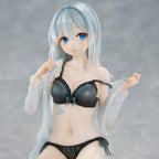 Original Character PVC Figur 1/7 Silver-Haired Girl Sky Blue Morning Special Outfit Ver. av Fuumi Illustration 16 cm Union Creative