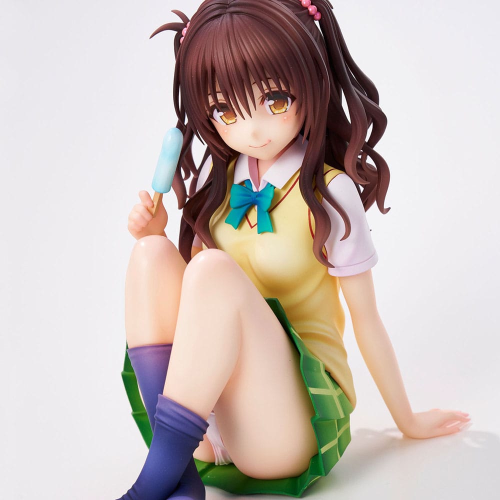 To Love-Ru Darkness Skoluniformserie PVC-figur Mikan Yuki – Gymnasieelev, cirka 15 cm