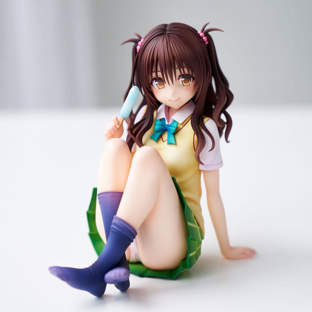 To Love-Ru Darkness Skoluniformserie PVC-figur Mikan Yuki – Gymnasieelev, cirka 15 cm