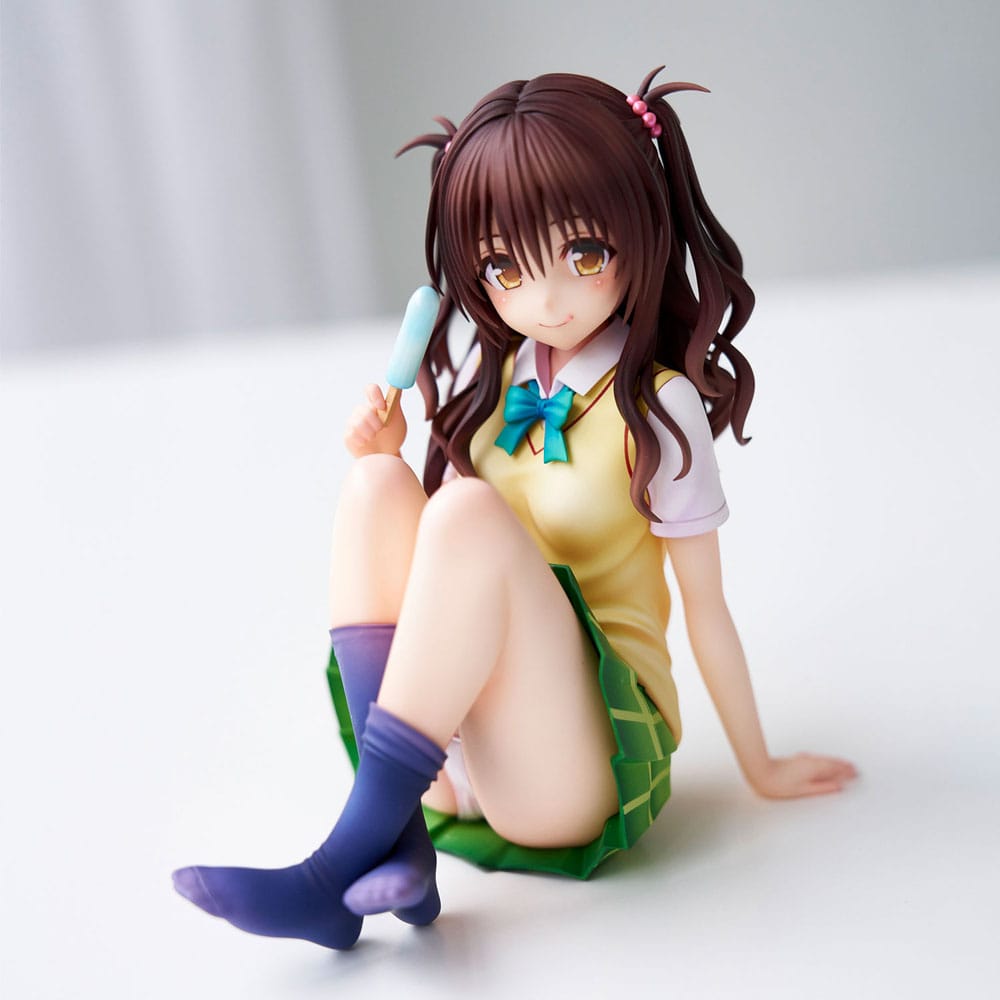 To Love-Ru Darkness Skoluniformserie PVC-figur Mikan Yuki – Gymnasieelev, cirka 15 cm