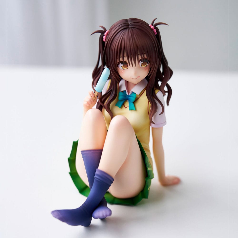 To Love-Ru Darkness Skoluniformserie PVC-figur Mikan Yuki – Gymnasieelev, cirka 15 cm