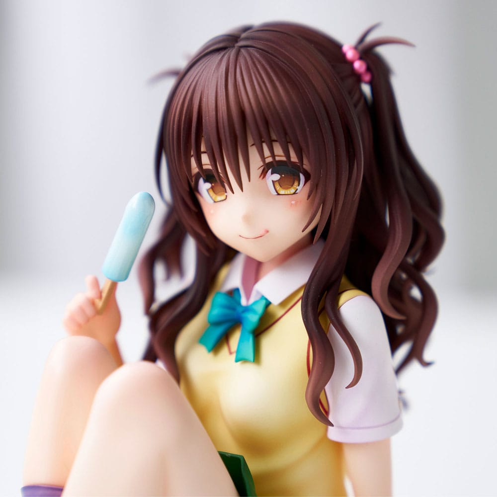 To Love-Ru Darkness Skoluniformserie PVC-figur Mikan Yuki – Gymnasieelev, cirka 15 cm
