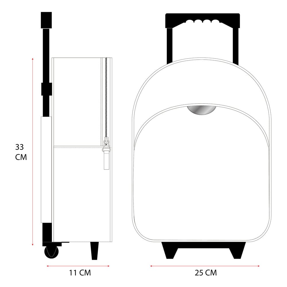 Hello Kitty Ryggsäck med Hjul - Follow The Rainbow 33 cm Vadobag
