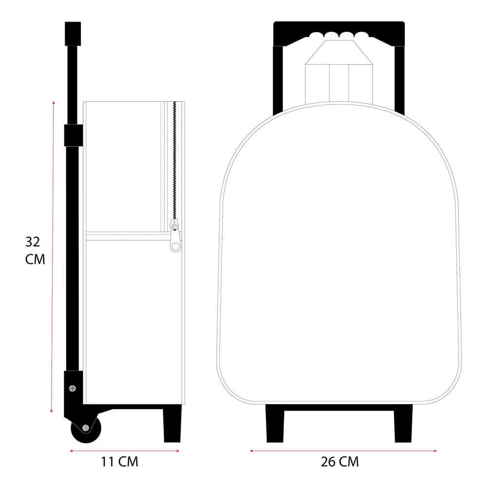 Hello Kitty 3D Trolley Ryggsäck - 32 cm Vadobag
