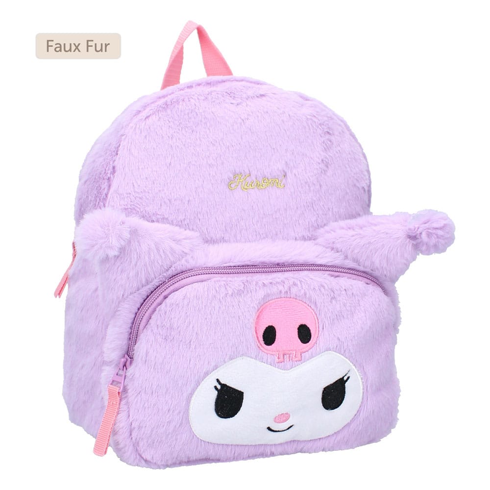 Sanrio Ryggsäck Kuromil Fluffy Festival Purple 26 cm