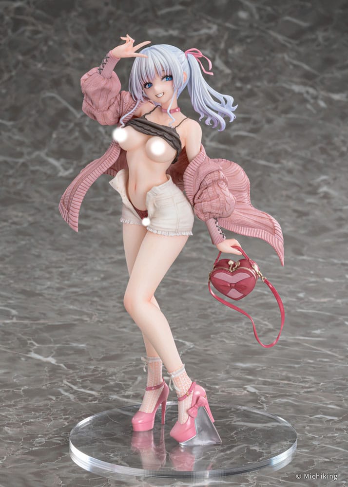 Original Character PVC Figur 1/6 Shion Passion Pink Illustration av Michiking - 27 cm Vibrastar