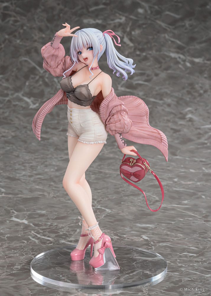 Original Character PVC Figur 1/6 Shion Passion Pink Illustration av Michiking - 27 cm Vibrastar