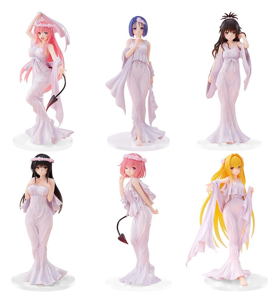 To Love-Ru Darkness Figurines CHILLfigg Set 15th: Goddess Dress Ver. 16 cm Collection Blind Box (6)