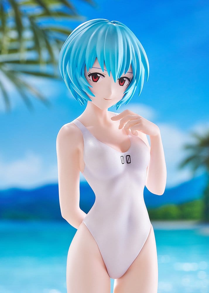 Rebuild of Evangelion Pop Up Parade Beach Queens Rei Ayanami (One-Piece Stil) L Storlek 22 cm