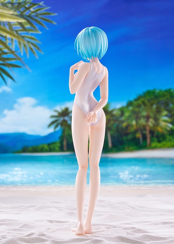 Rebuild of Evangelion Pop Up Parade Beach Queens Rei Ayanami (One-Piece Stil) L Storlek 22 cm