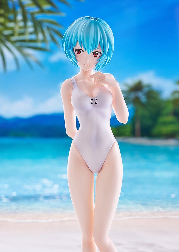 Rebuild of Evangelion Pop Up Parade Beach Queens Rei Ayanami (One-Piece Stil) L Storlek 22 cm