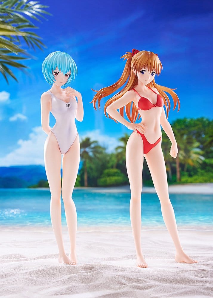 Rebuild of Evangelion Pop Up Parade Beach Queens Rei Ayanami (One-Piece Stil) L Storlek 22 cm