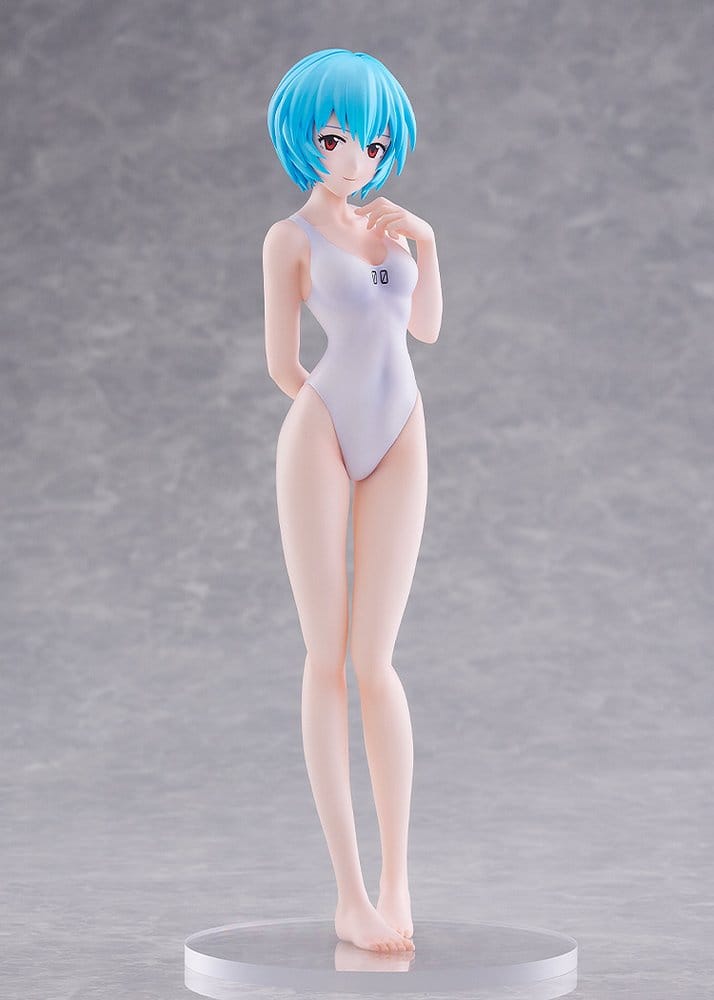 Rebuild of Evangelion Pop Up Parade Beach Queens Rei Ayanami (One-Piece Stil) L Storlek 22 cm
