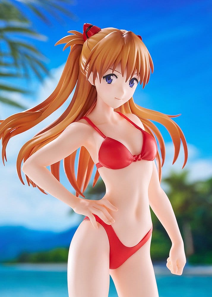 Rebuild of Evangelion Pop Up Parade Beach Queens Asuka Shikinami Langley (Bikini-stil) Storlek L 23 cm