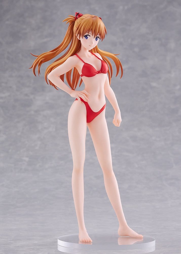 Rebuild of Evangelion Pop Up Parade Beach Queens Asuka Shikinami Langley (Bikini-stil) Storlek L 23 cm