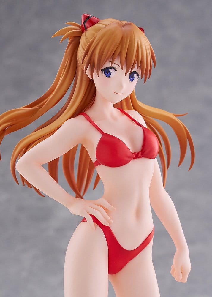 Rebuild of Evangelion Pop Up Parade Beach Queens Asuka Shikinami Langley (Bikini-stil) Storlek L 23 cm