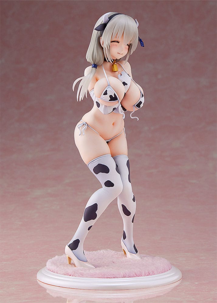 Uzaki-chan Wants to Hang Out! PVC Figur 1/7 Tsuki Uzaki Cow Bikini Ver. 22 cm Wave Corporation