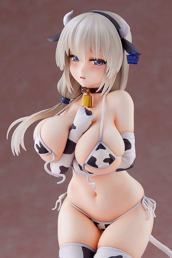 Uzaki-chan Wants to Hang Out! PVC Figur 1/7 Tsuki Uzaki Cow Bikini Ver. 22 cm Wave Corporation