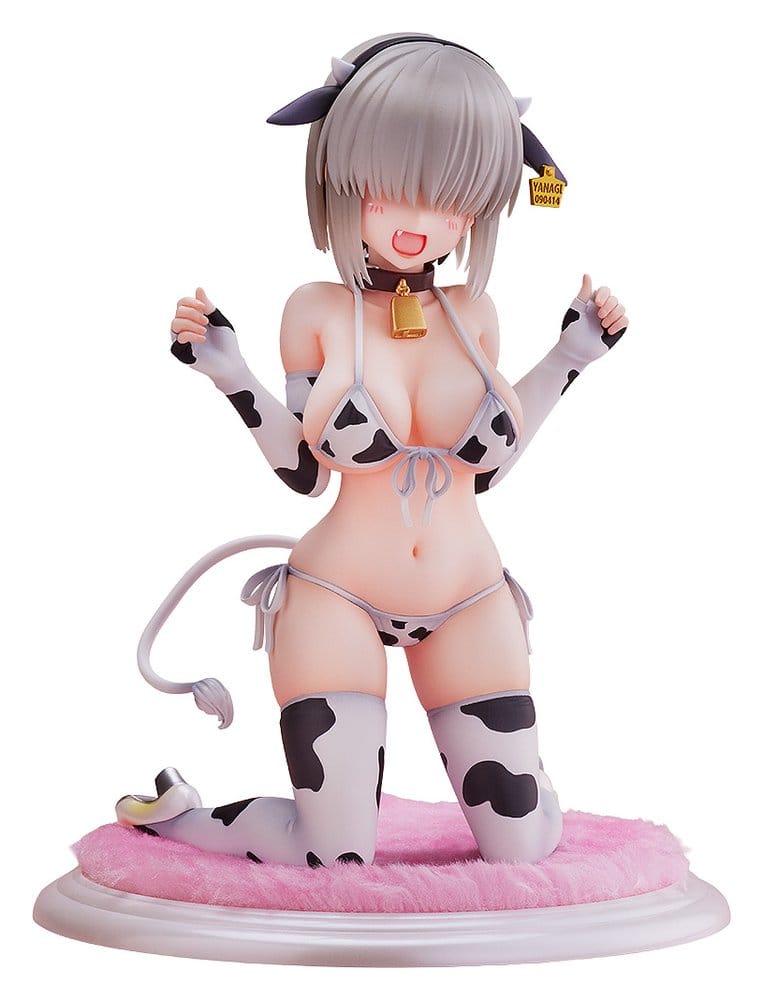 Uzaki-chan Wants to Hang Out! 2nd Season PVC-figur 1/7 Yanagi Uzaki (Cow Bikini) återutgåva 15 cm