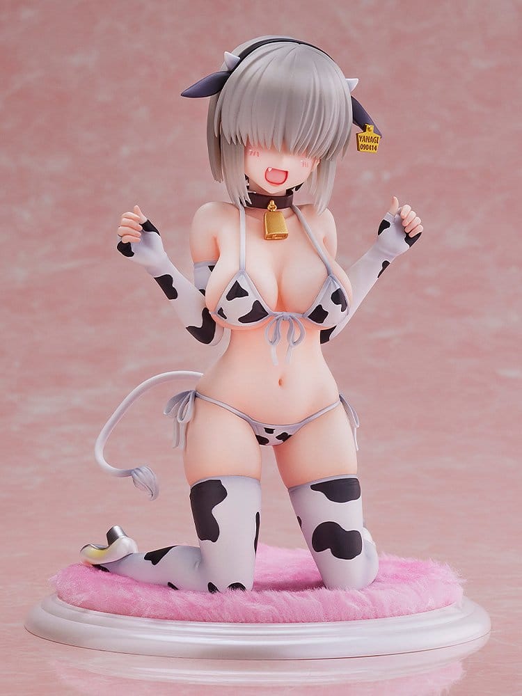 Uzaki-chan Wants to Hang Out! 2nd Season PVC-figur 1/7 Yanagi Uzaki (Cow Bikini) återutgåva 15 cm