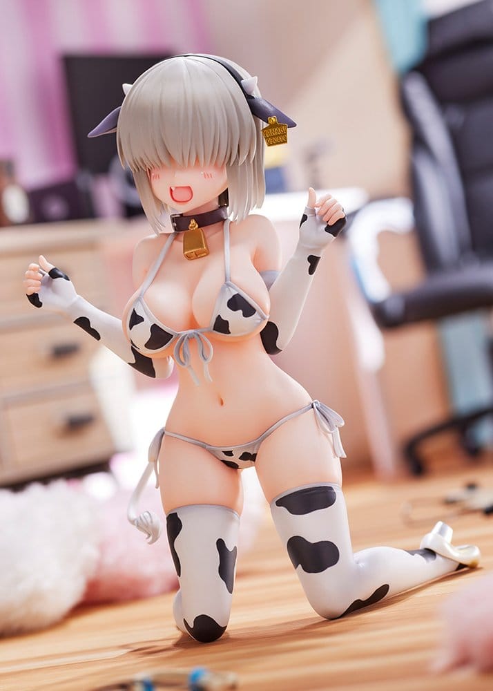 Uzaki-chan Wants to Hang Out! 2nd Season PVC-figur 1/7 Yanagi Uzaki (Cow Bikini) återutgåva 15 cm