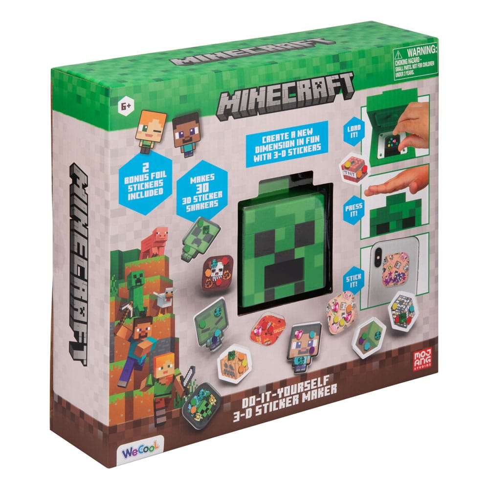Minecraft 3D Sticker Maker - Skapa egna 3D-klistermärken Paladone Products