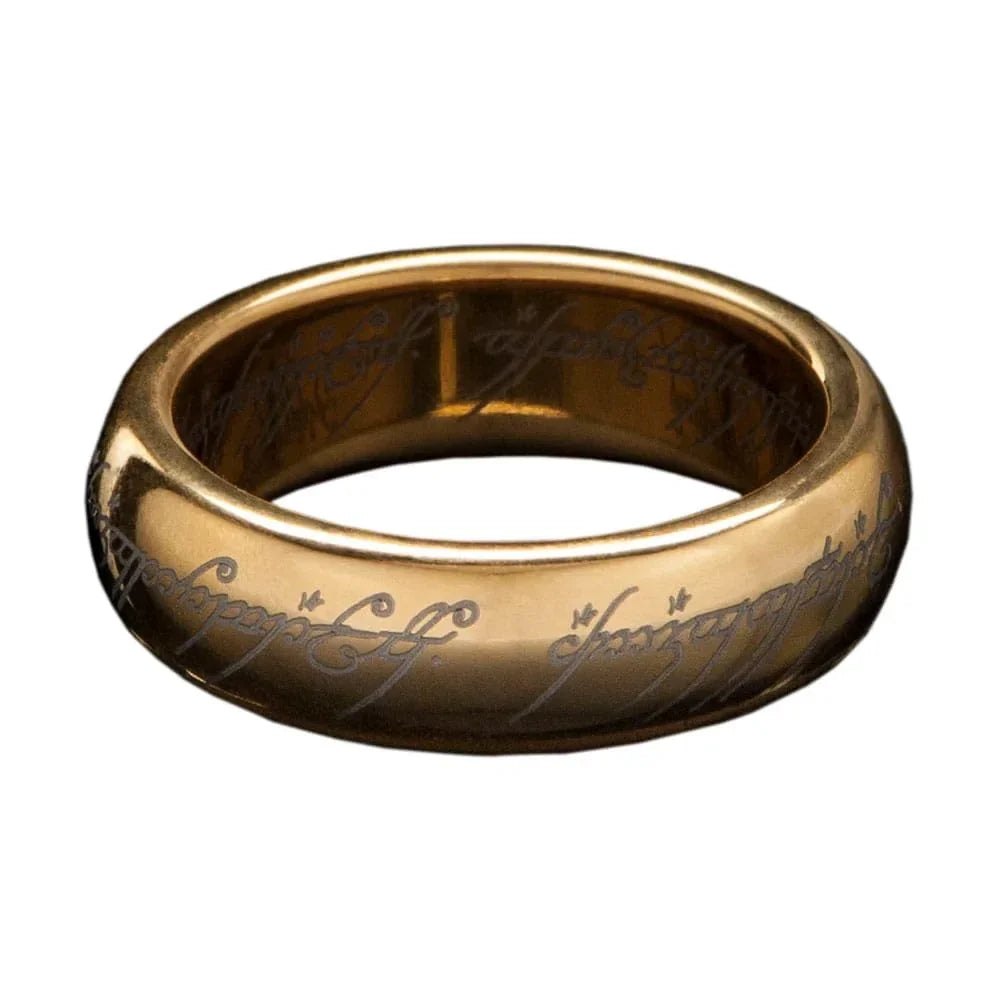 Lord of the Rings Tungsten Ring The One Ring (Guldpläterad) Stl 7 Weta Workshop