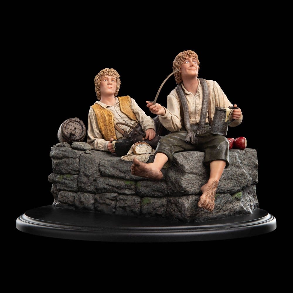Sagan om Ringen Miniatyrfigur Merry och Pippin 12 cm