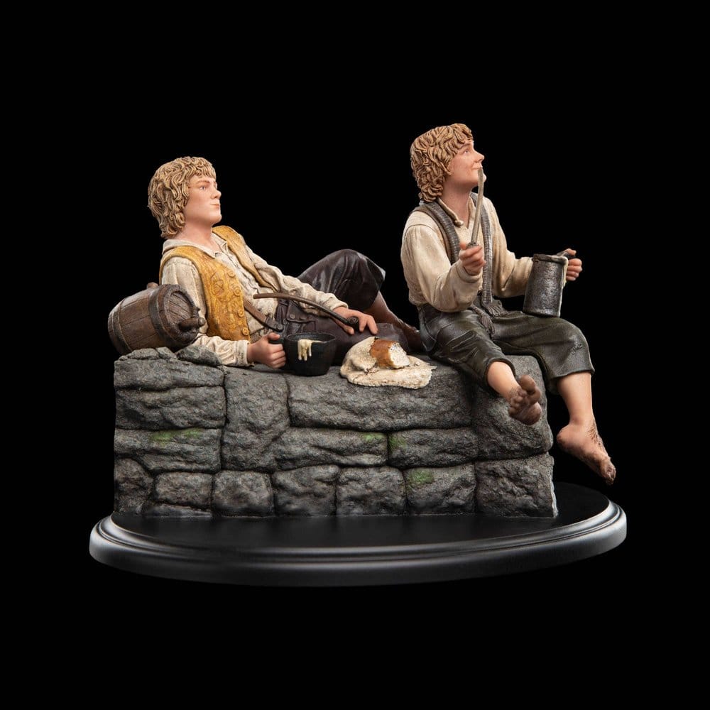 Sagan om Ringen Miniatyrfigur Merry och Pippin 12 cm