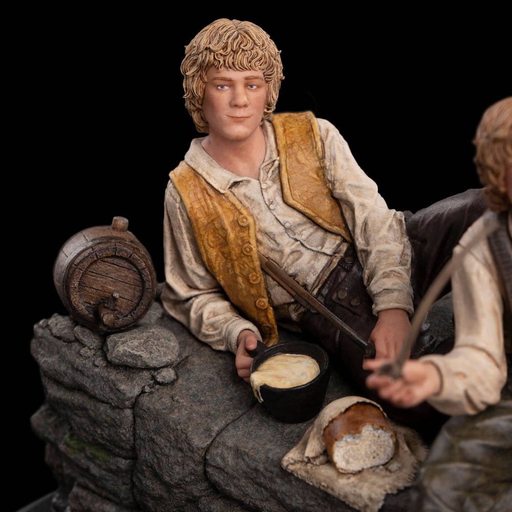 Sagan om Ringen Miniatyrfigur Merry och Pippin 12 cm