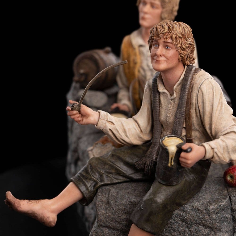 Sagan om Ringen Miniatyrfigur Merry och Pippin 12 cm