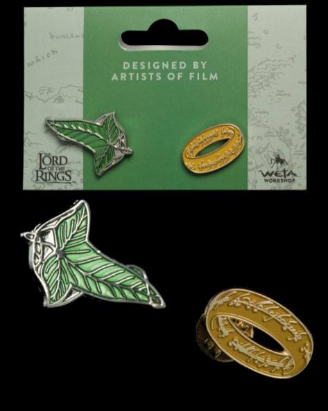 Lord of the Rings Samlarpins 2-Pack med Elfenblad & En Ring Weta Workshop