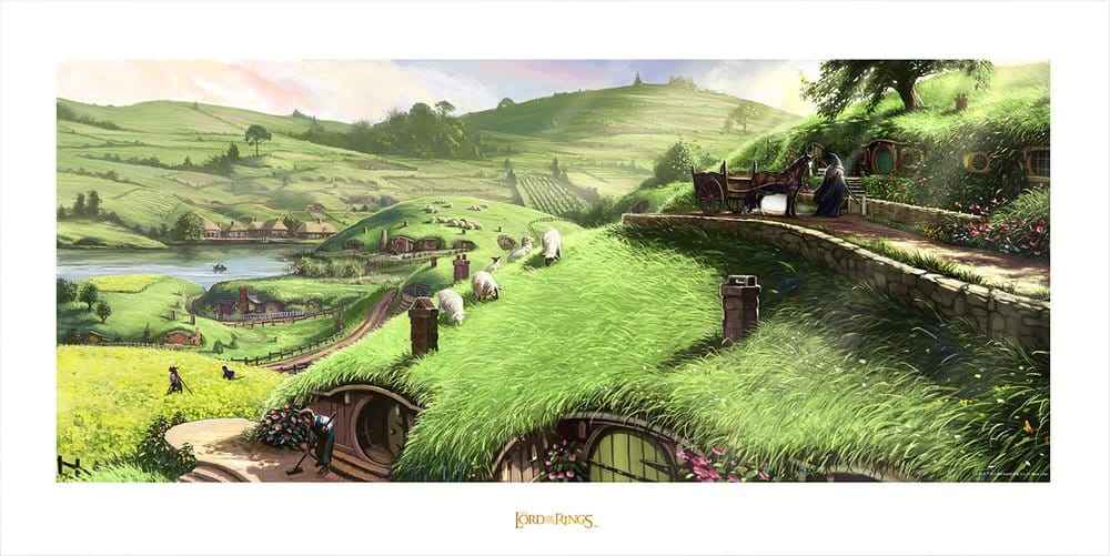 Lord of the Rings konsttryck Störaren av freden 59 x 30 cm