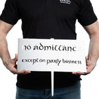 The Lord of the Rings Metalbird No Admittance Skylt 32 cm Weta Workshop