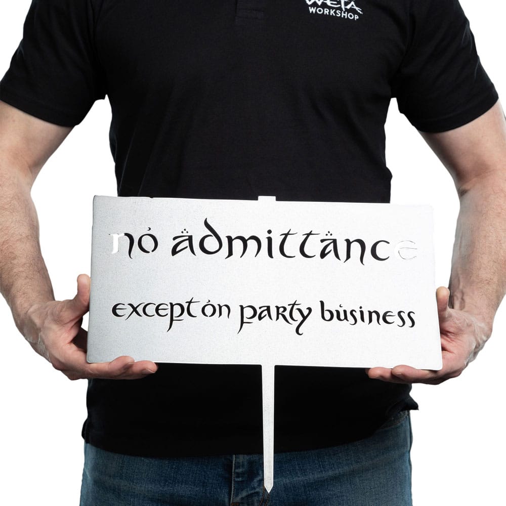 The Lord of the Rings Metalbird No Admittance Skylt 32 cm Weta Workshop