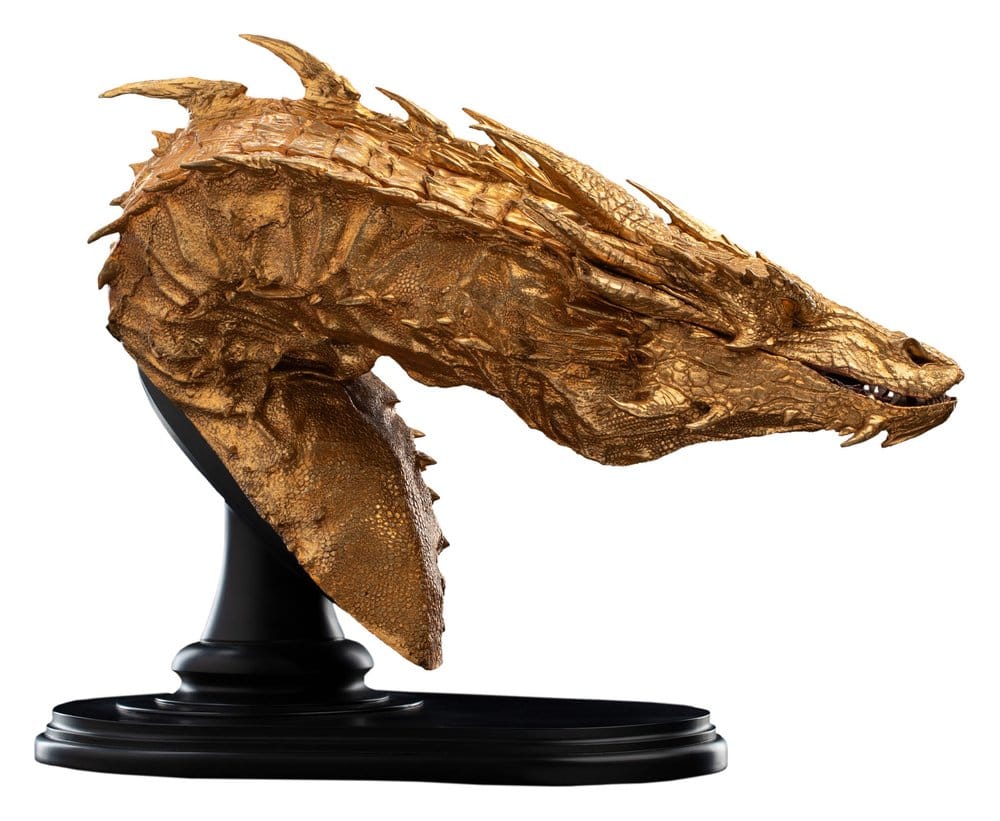 Hobbiten huvudstaty Smaug the Golden 36 cm