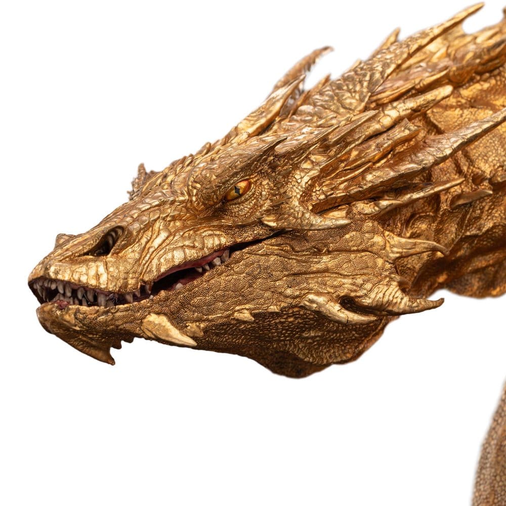 Hobbiten huvudstaty Smaug the Golden 36 cm