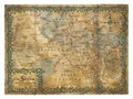 The Hobbit Konsttryck Karta över Fylke 74 x 54 cm