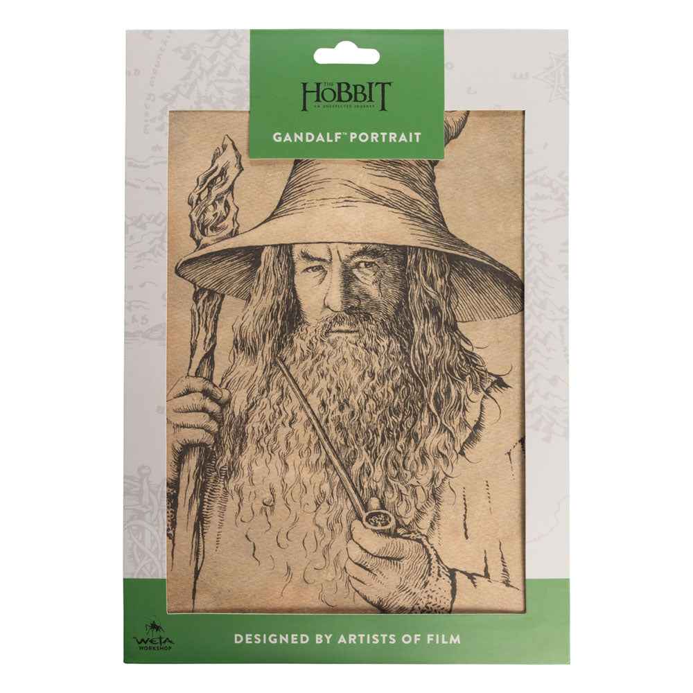 Konsttryck av Bilbo: Porträtt av Gandalf den Grå 21 x 28 cm