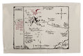 The Hobbit Tea Towel Thorin's Map 72 cm