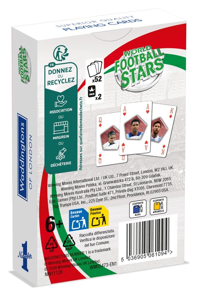 Världens Fotbollsstjärnor Spelkort Nr 1 *Engelsk Version*
