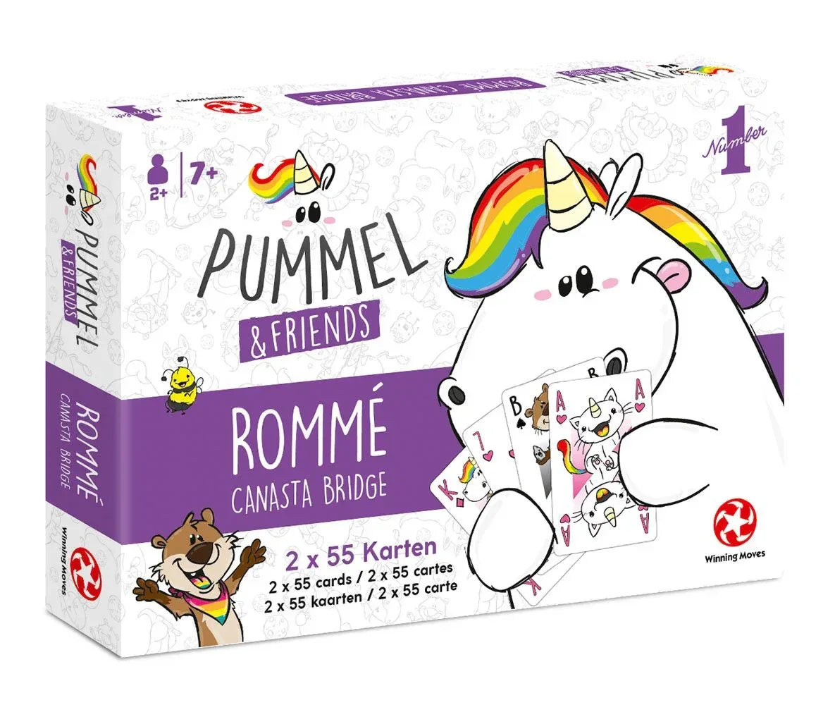 Chubby Unicorn Nummer 1 Spelkort Set - Rommé, Bridge, Canasta Winning Moves