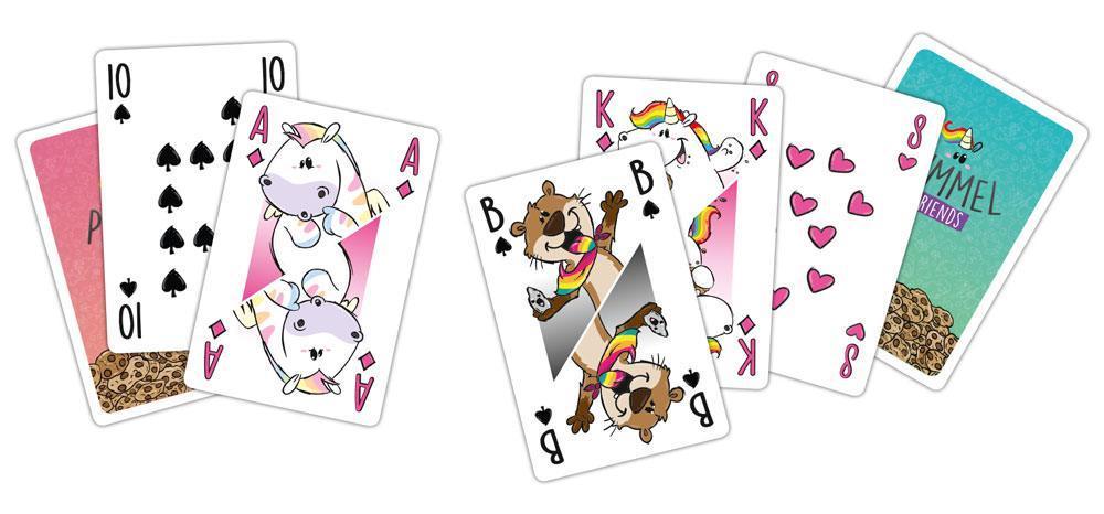 Chubby Unicorn Nummer 1 Spelkort Set - Rommé, Bridge, Canasta Winning Moves