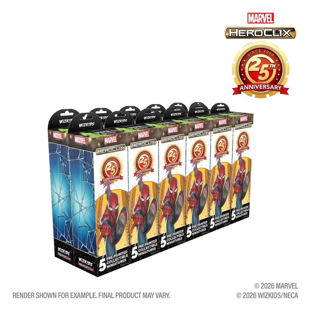 Marvel HeroClix: Booster Brick för 25-årsjubileum (12 påsar)